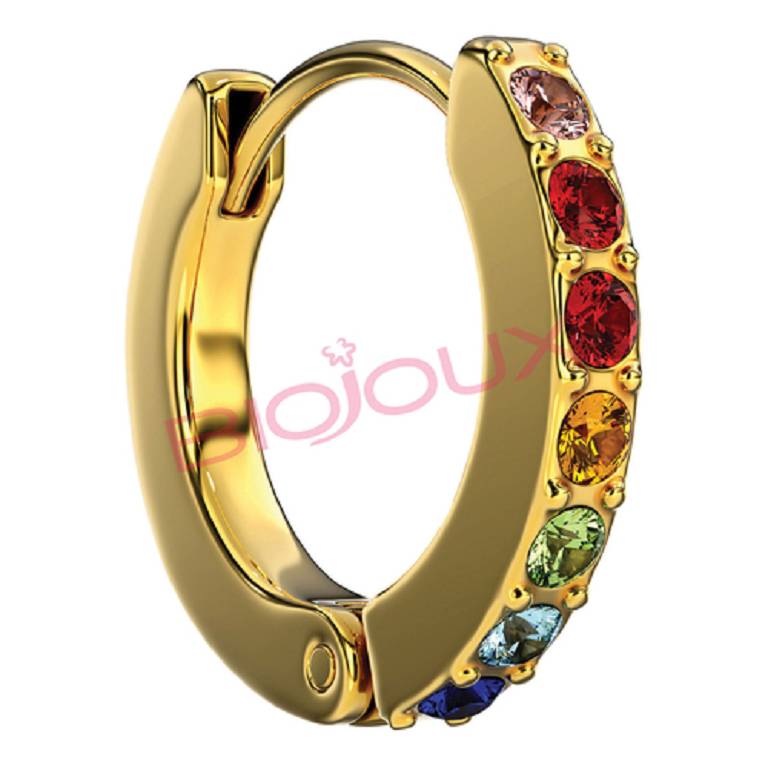 BJT726 ORECCHINI CRYSTAL HO GP