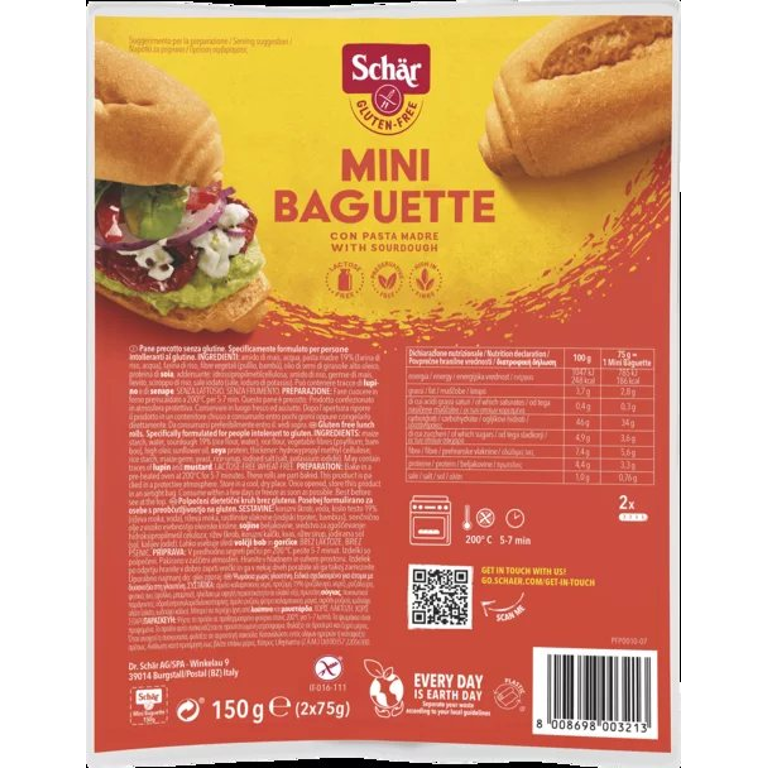 SCHAR MINI BAGUETTE 2X75G